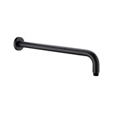 Nero Round Wall Shower Arm - Matte Black